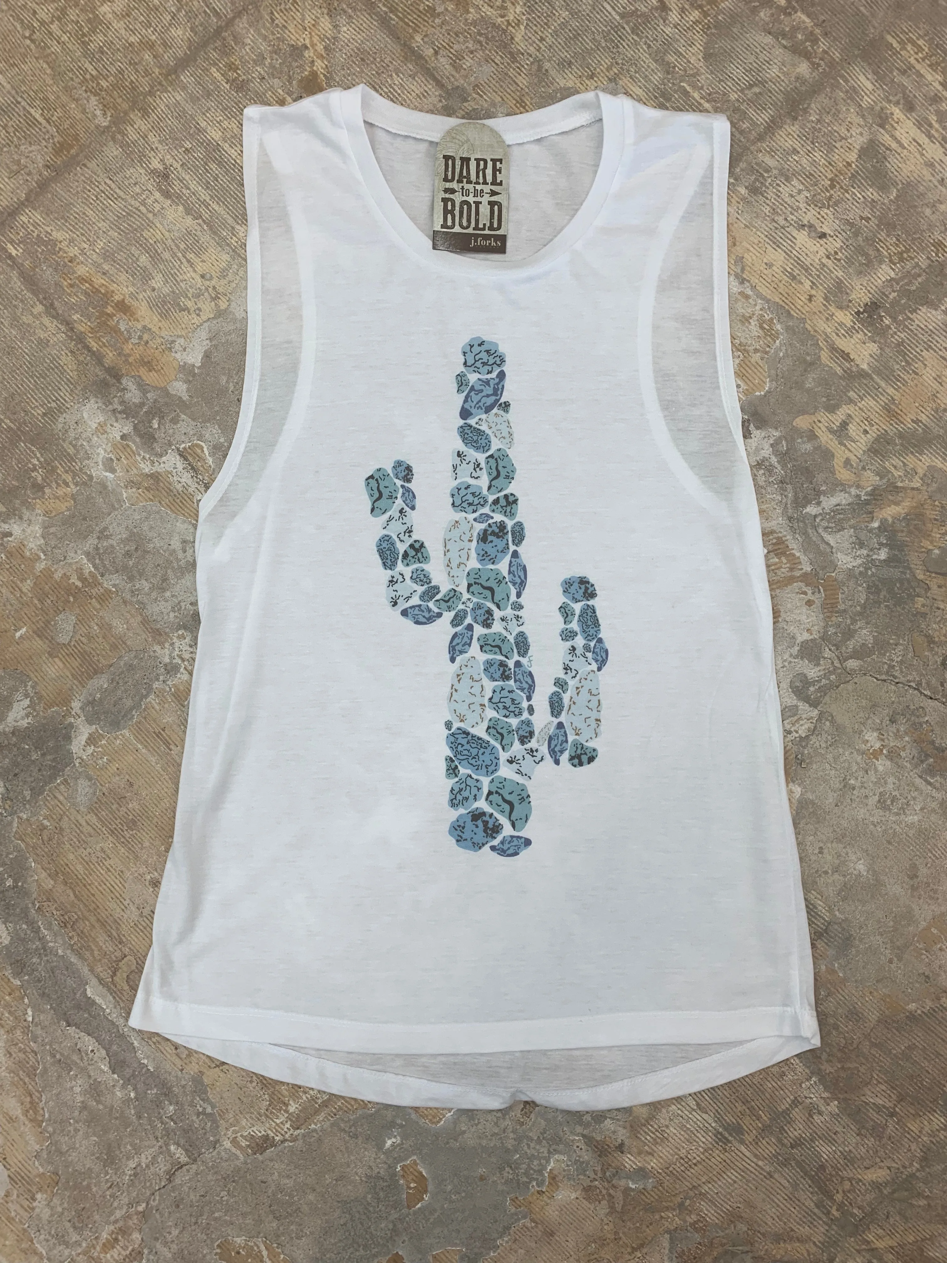 1302 Turquoise Cactus Tee