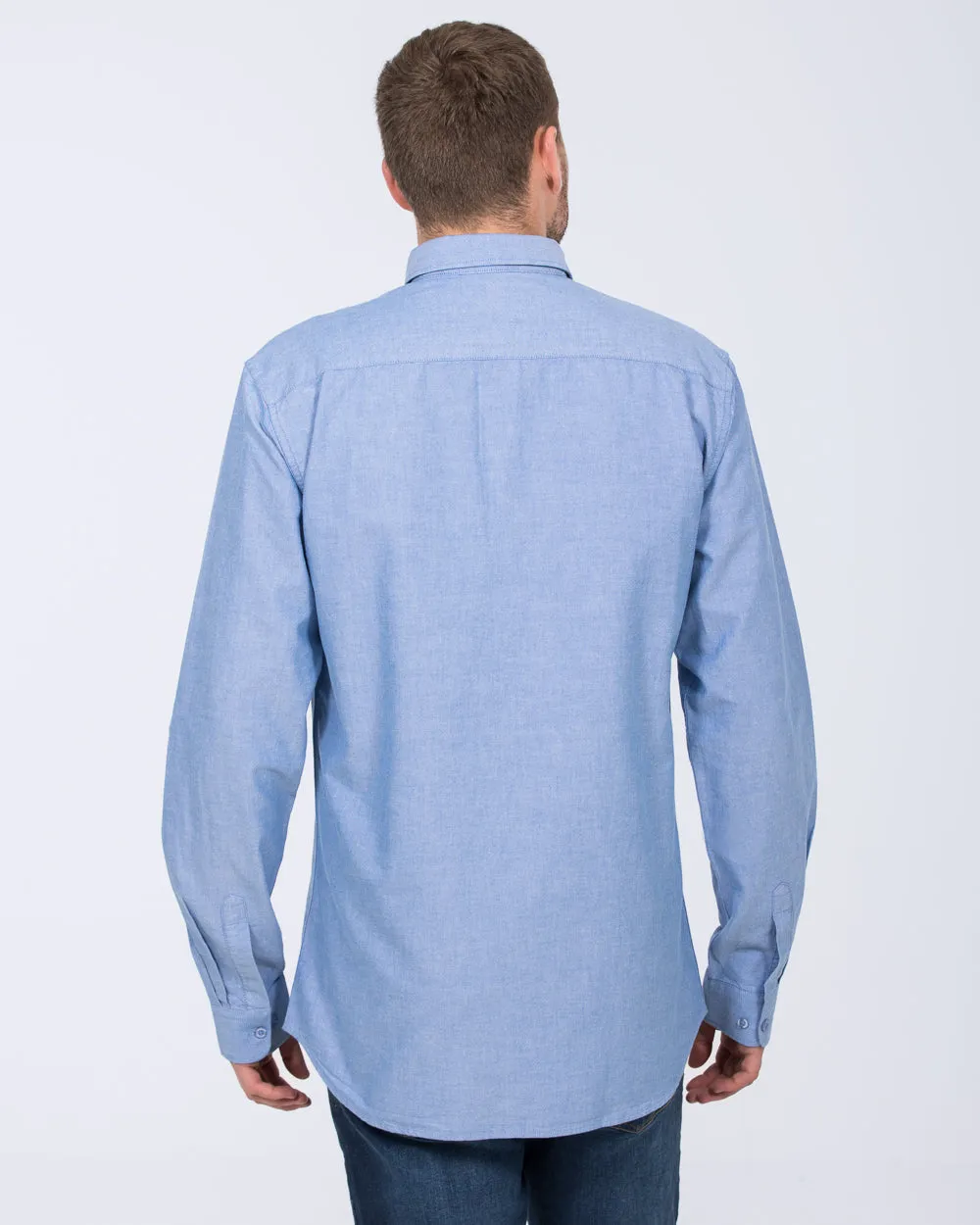 2t Russell Regular Fit Tall Oxford Shirt (blue)