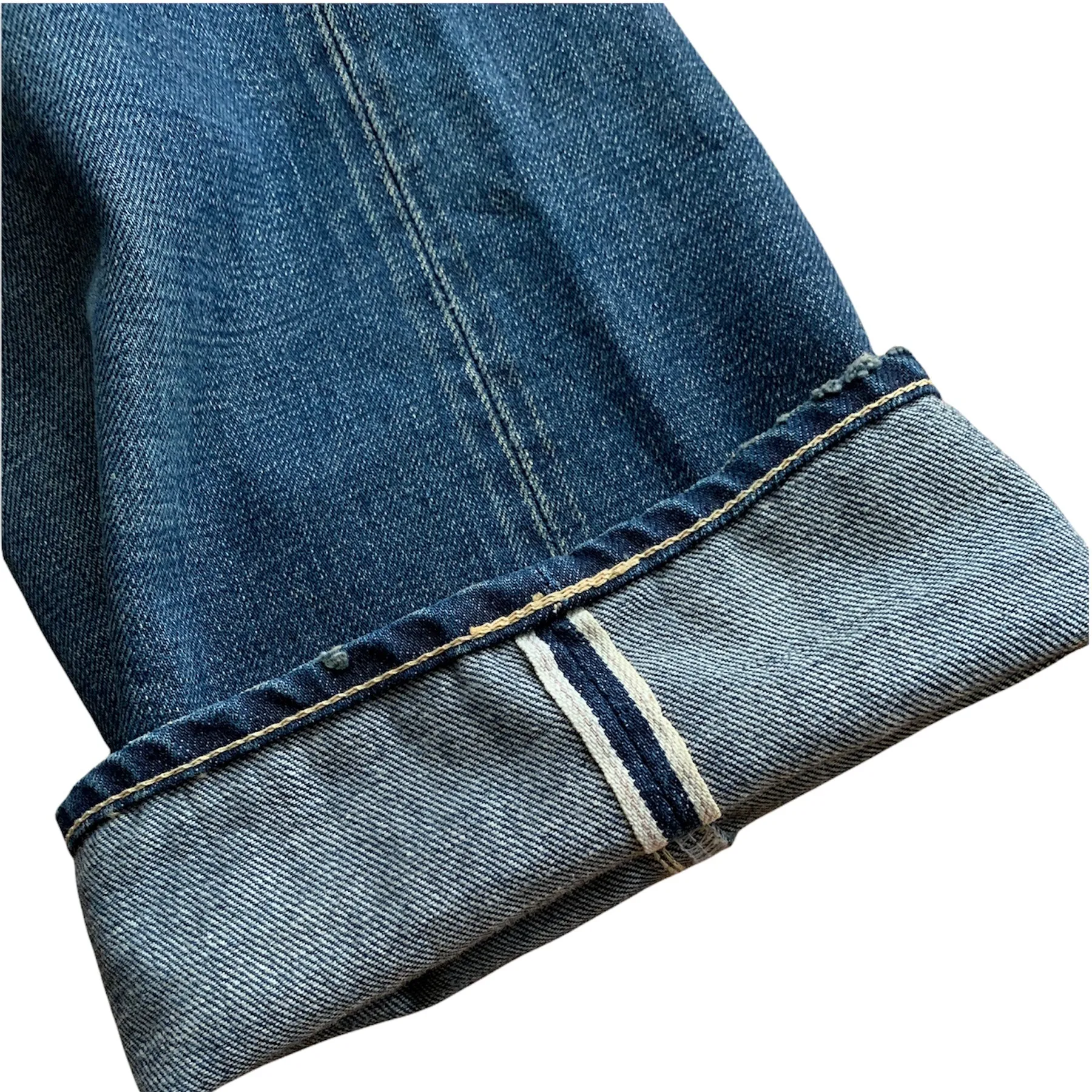 [33W 34L] Visvim Fluxus Serge De Nimes Distressed Selvedge Indigo Denim Jeans