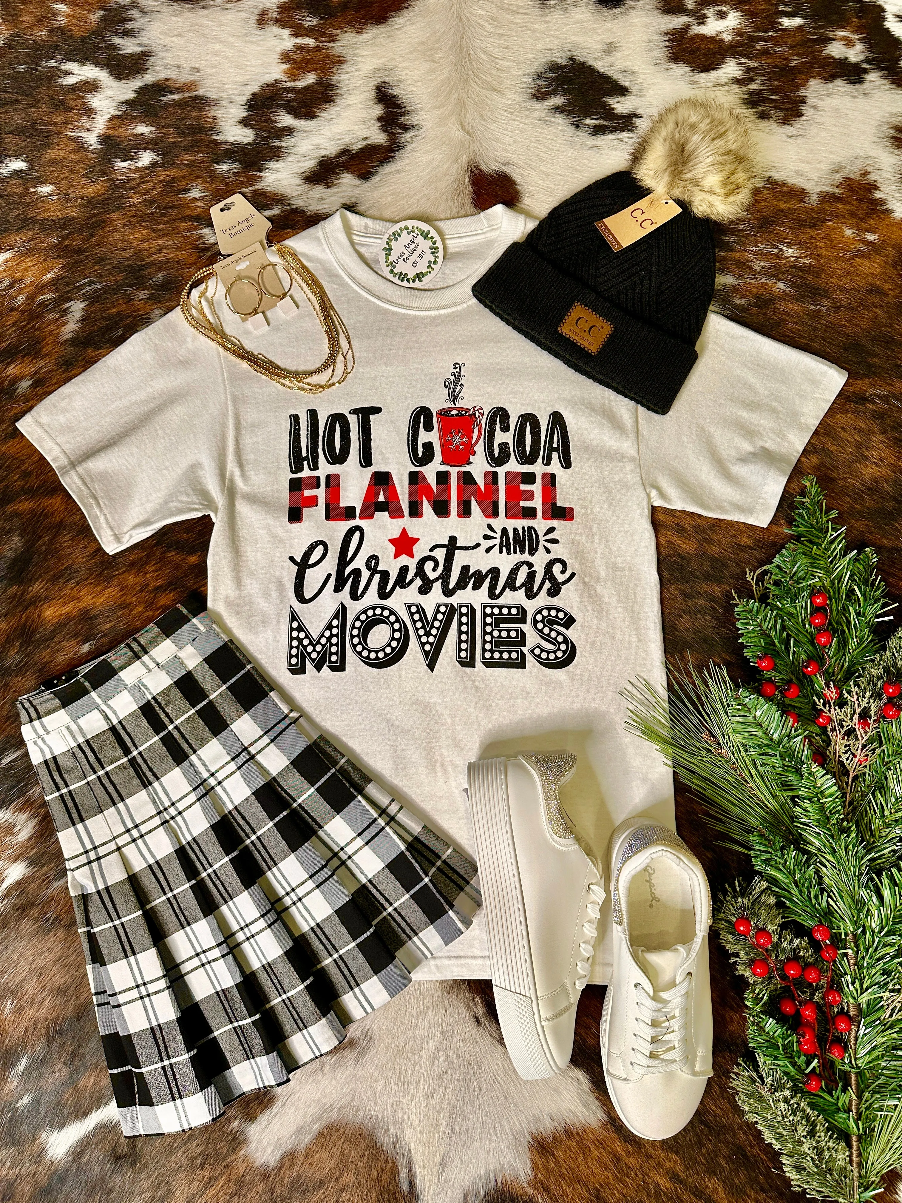 60% Off - Hot Cocoa Graphic Tee