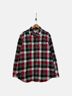 90's Carhartt Button-Up Flannel Shirt Size L