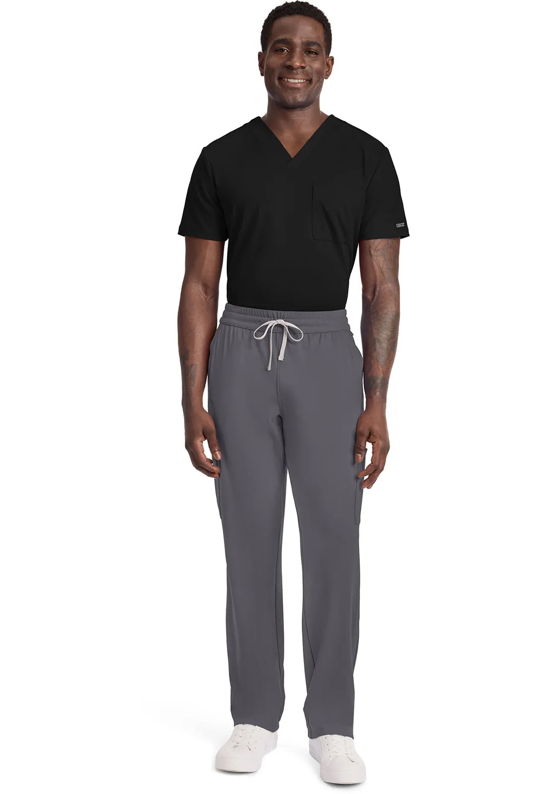 Achieve CK036 Men's 5-Pocket Straight Leg Pants Pewter