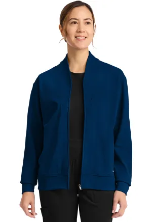 Achieve CK353 Women's Zip-Up Warm-Up Jacket Navy