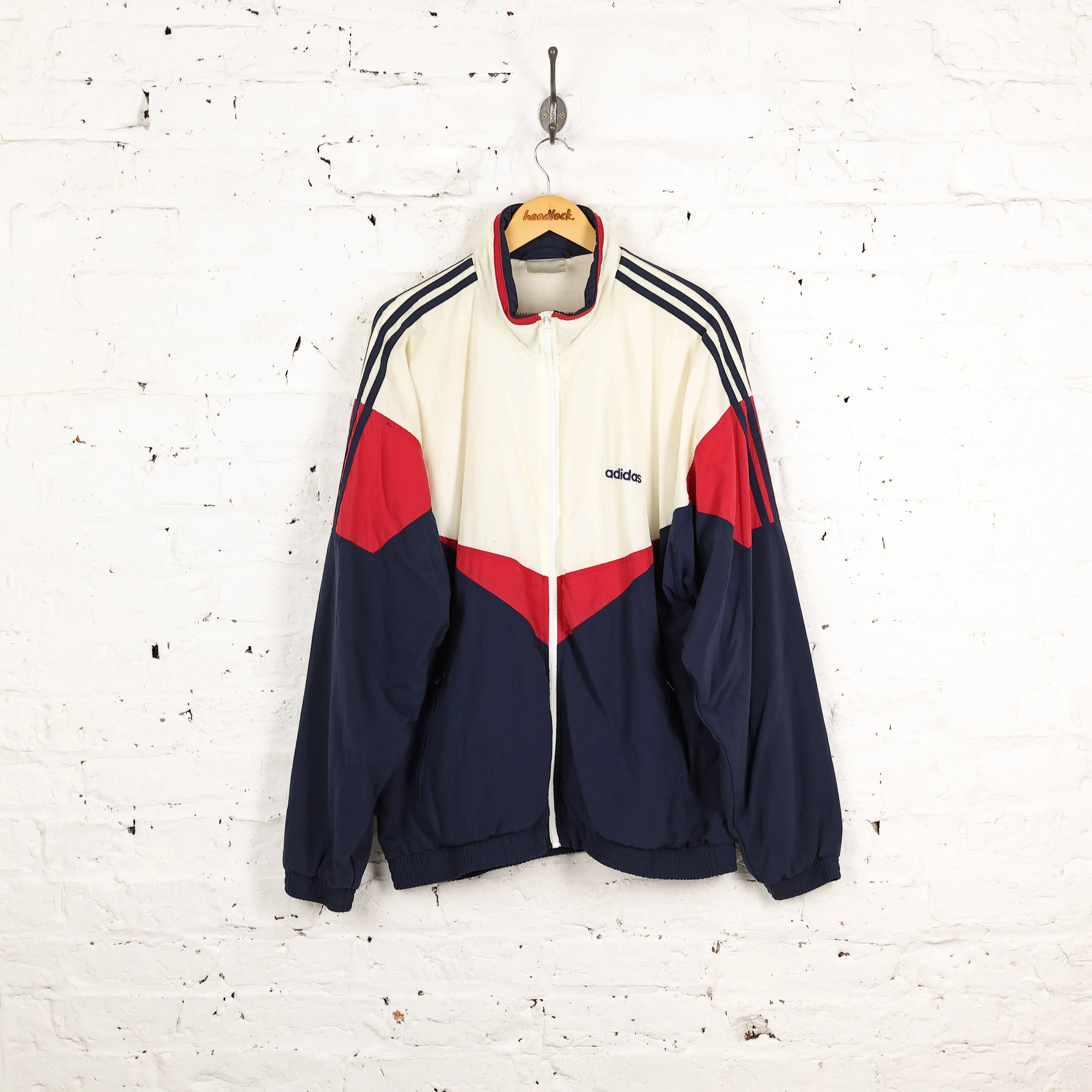 Adidas 90s Shell Tracksuit Top Jacket - Blue - XXL