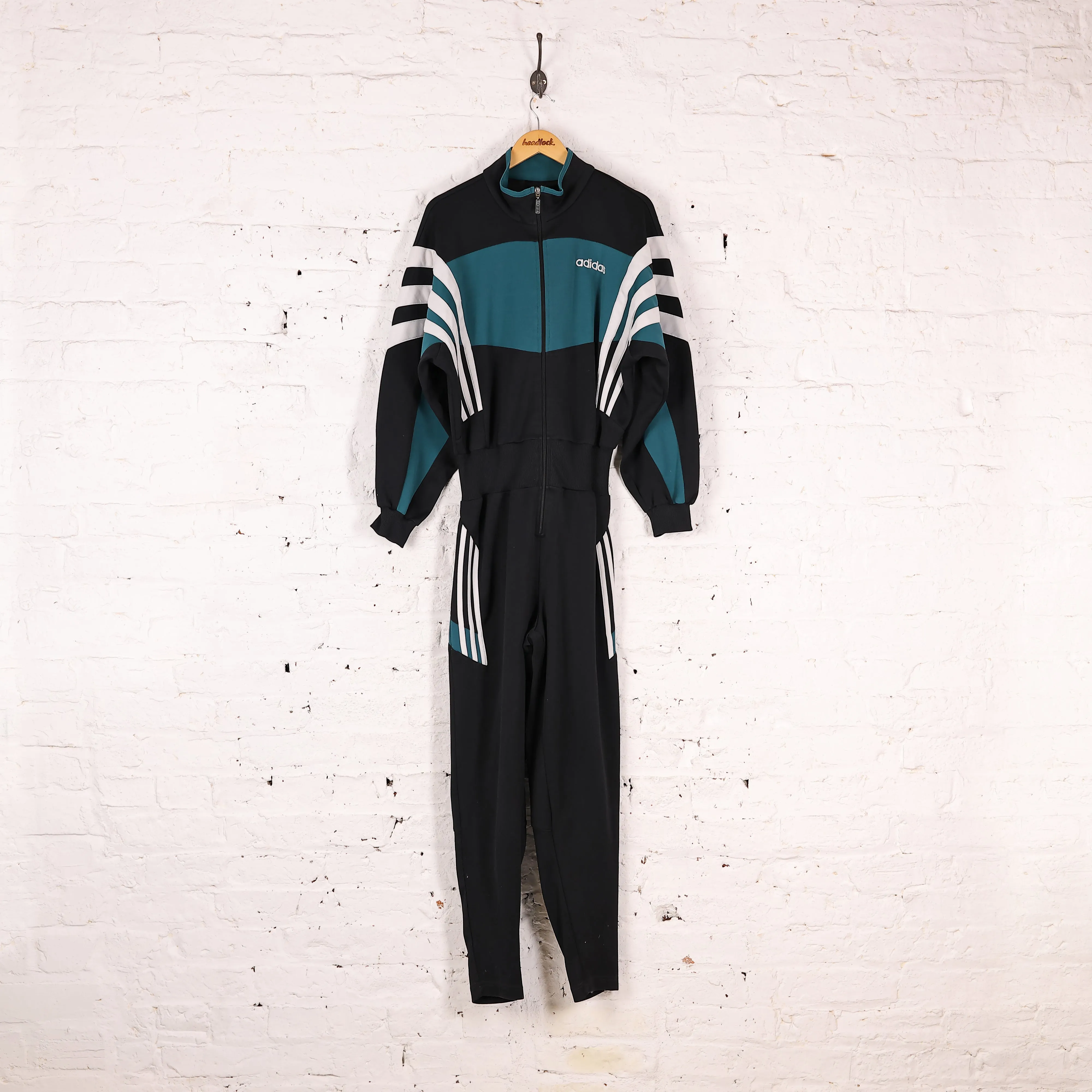 Adidas Full Tracksuit Boiler Suit All In One - Black - M