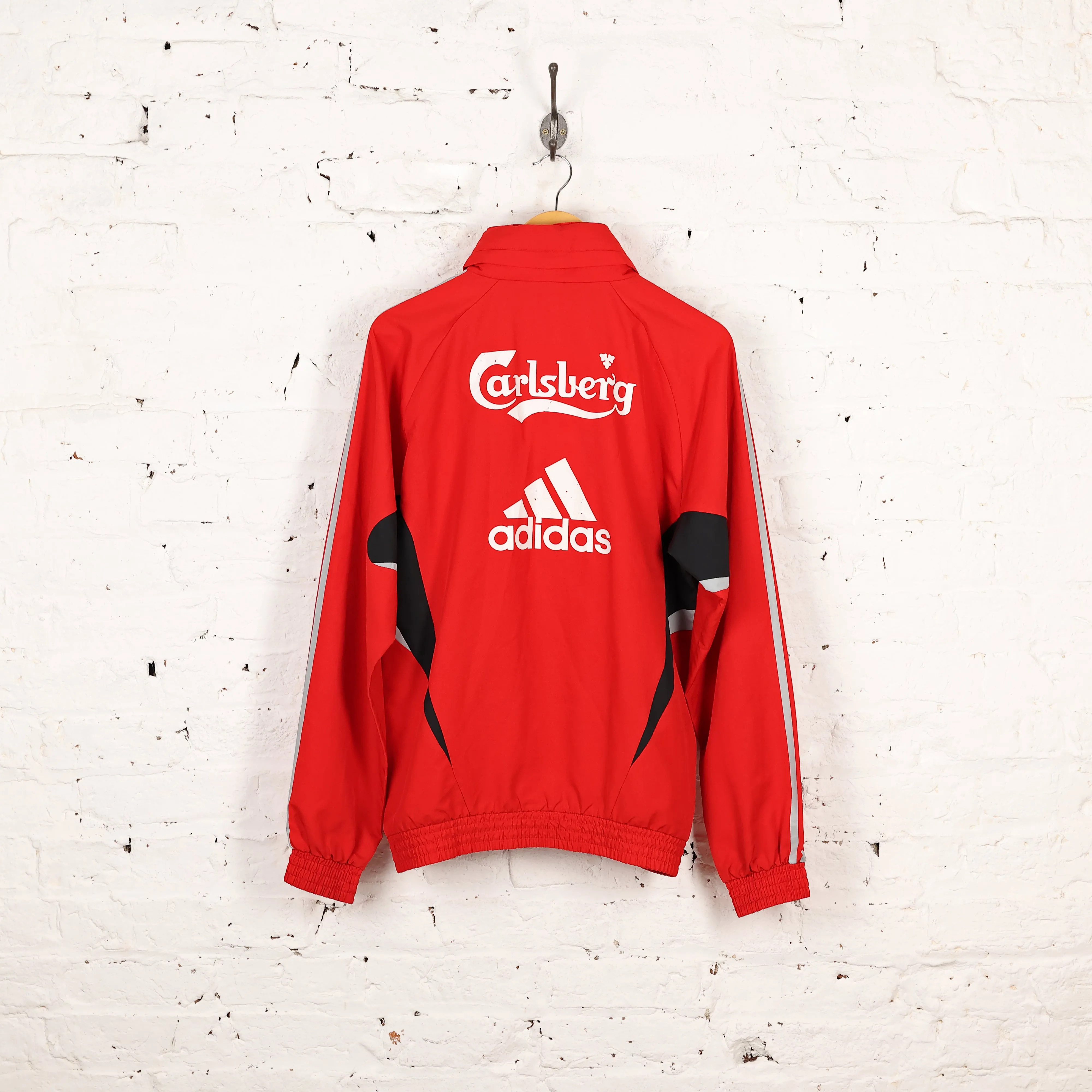 Adidas Liverpool 1/4 Zip Tracksuit Top Jacket - Red - L