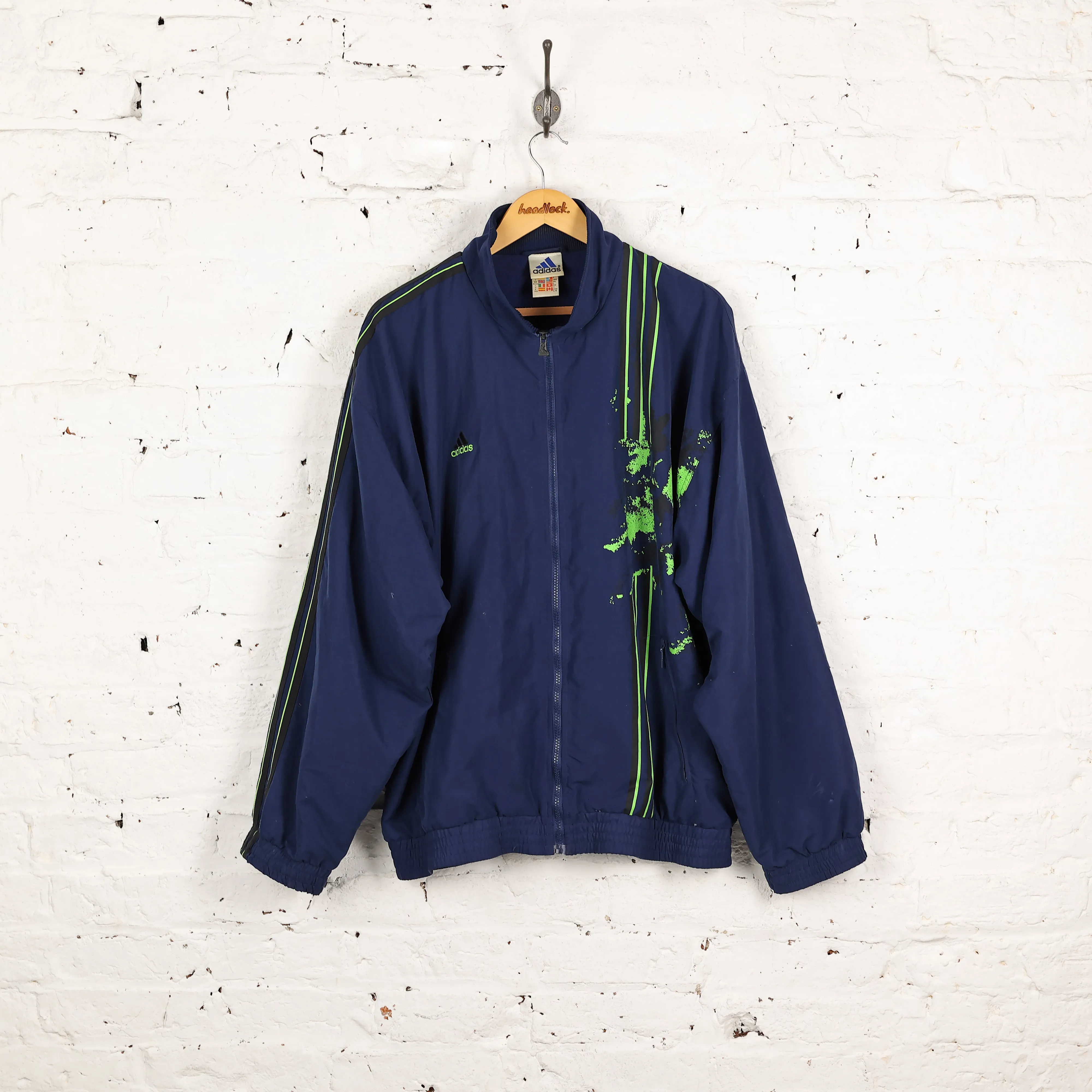 Adidas Shell Tracksuit Top Jacket - Blue - L