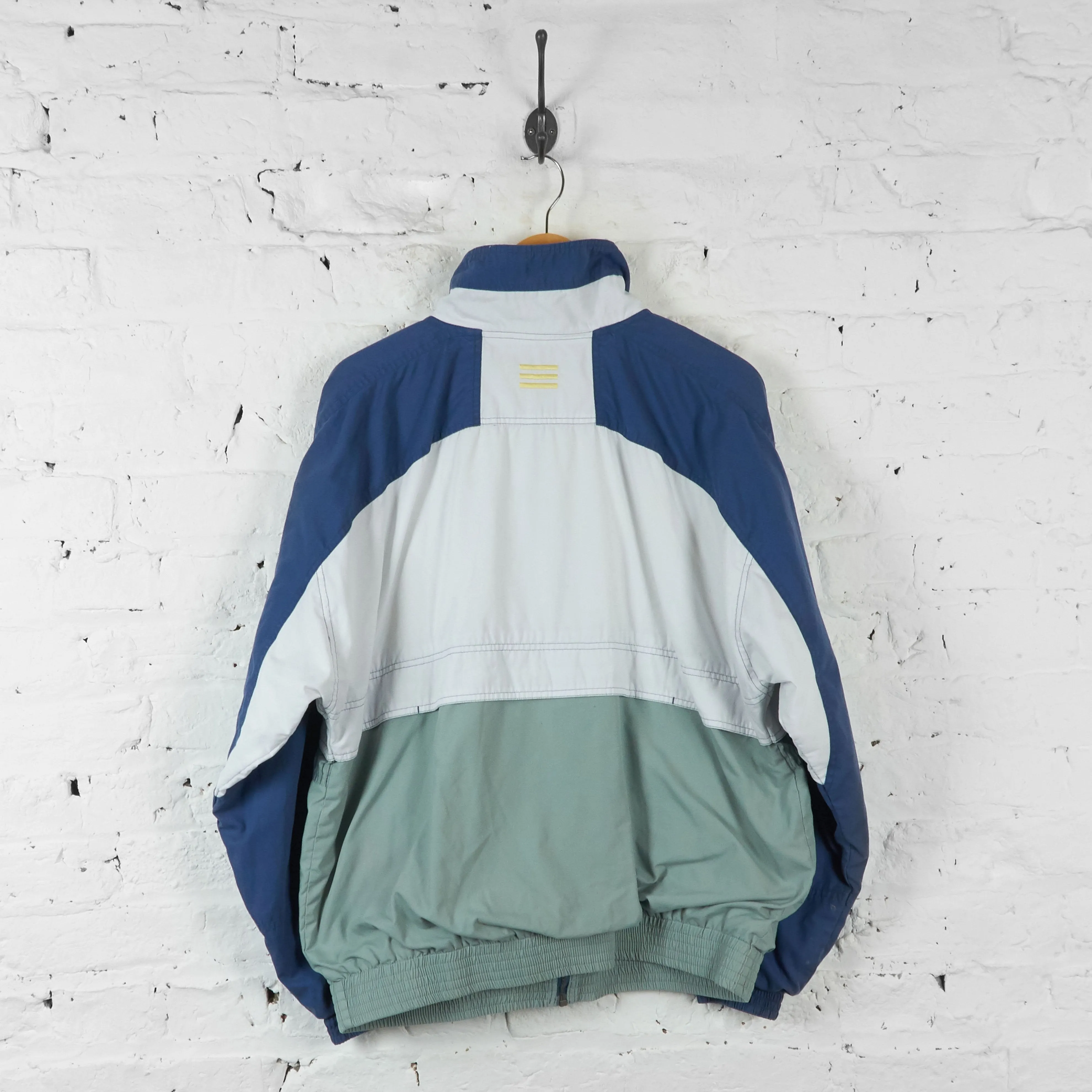 Adidas Shell Tracksuit Top Jacket - Blue/White - L