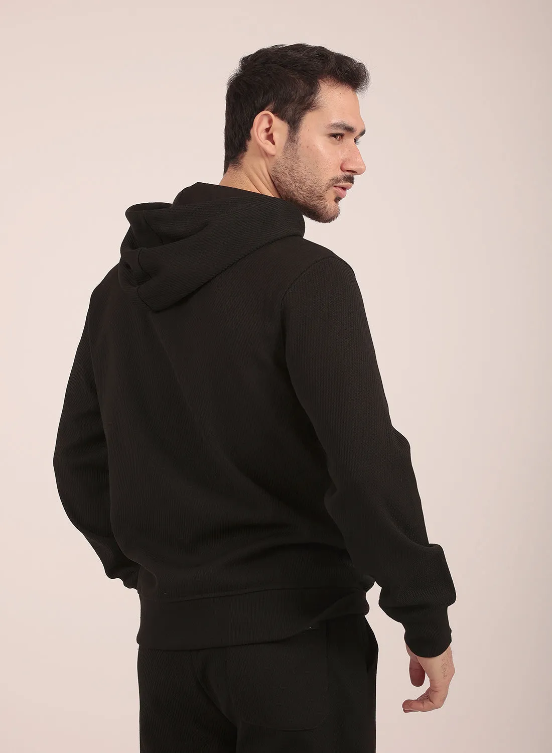 Airy Tracksuit Set in Black