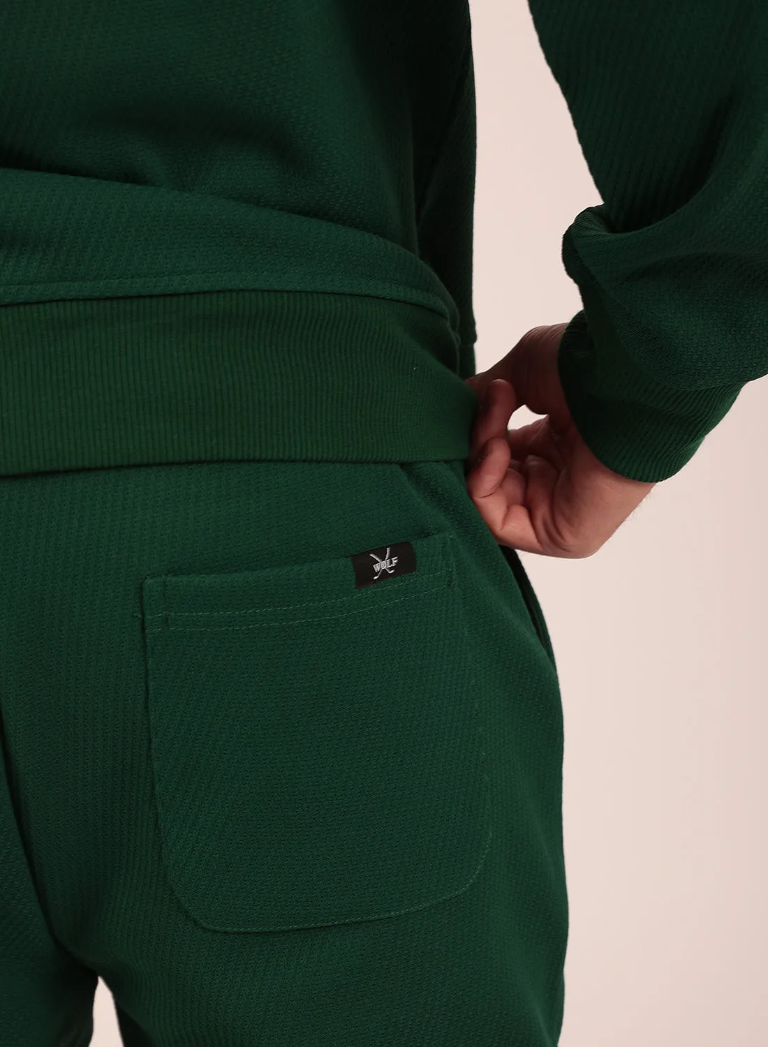 Airy Tracksuit Set in Green