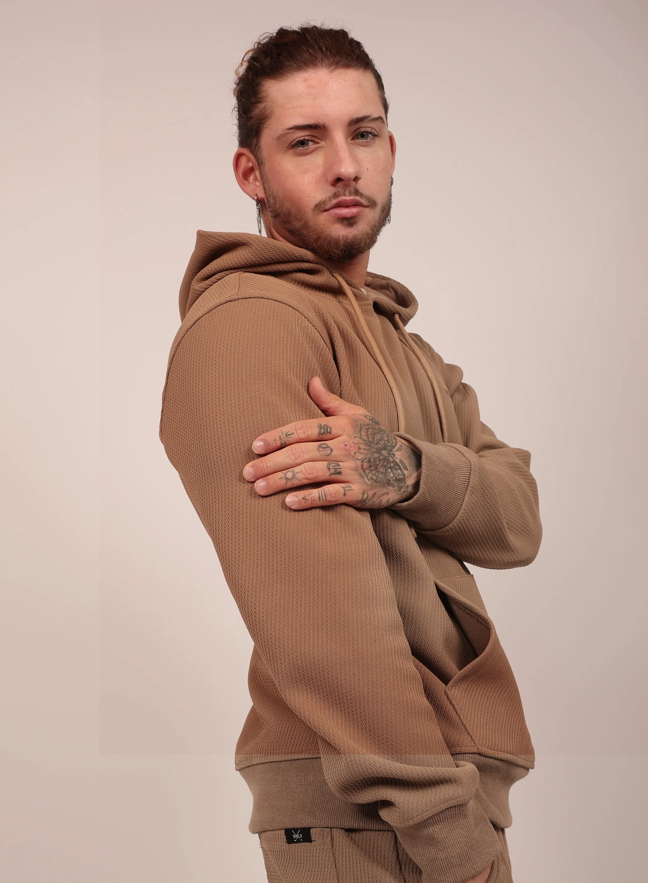 Airy Tracksuit Set in Mocha