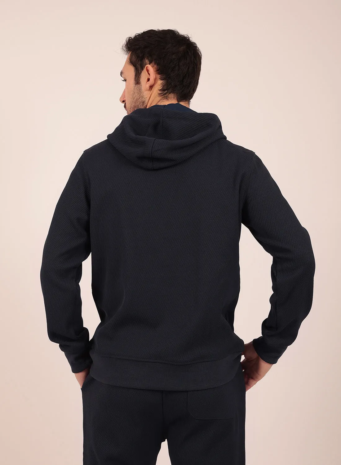 Airy Tracksuit Set in Navy