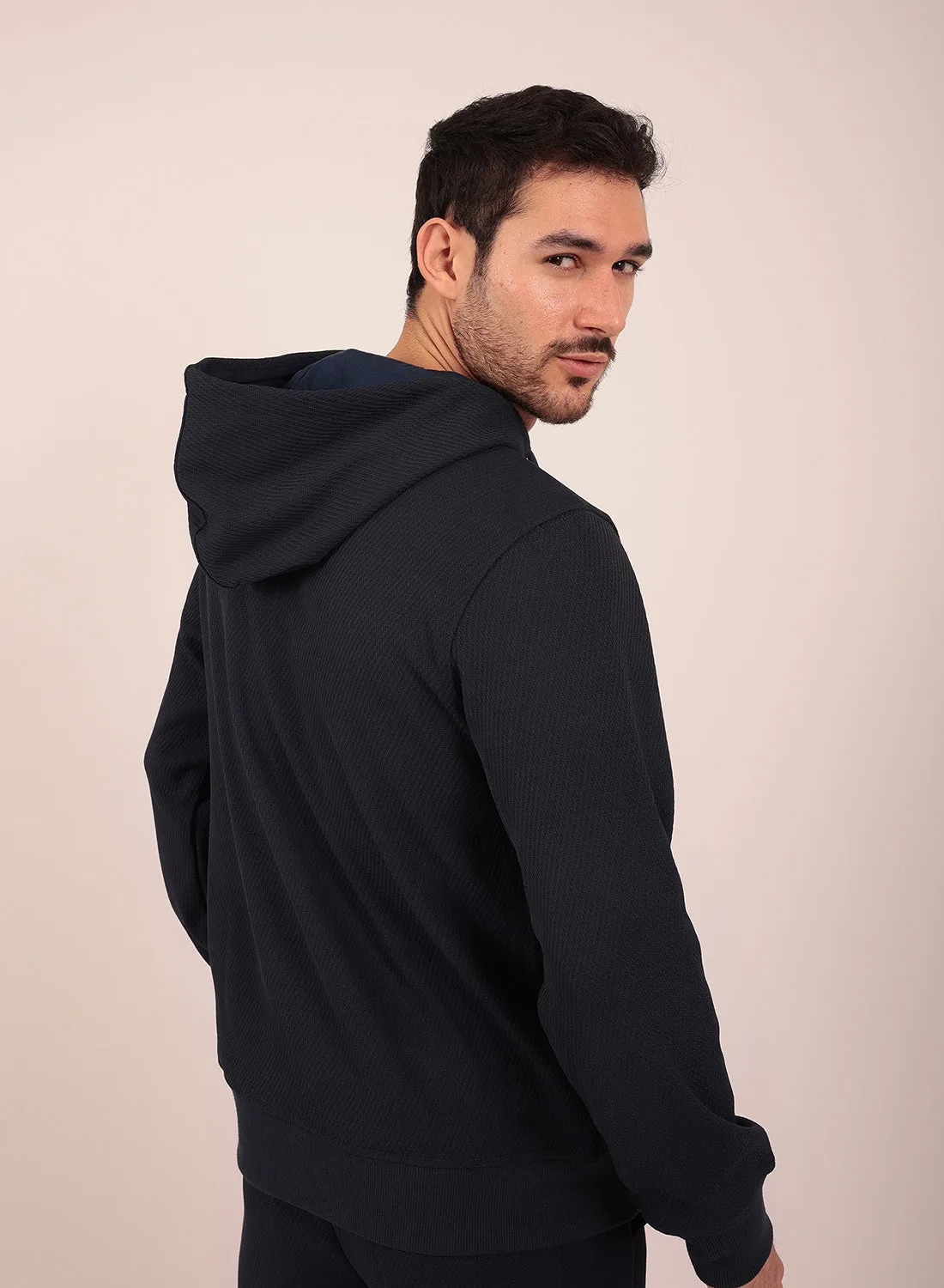 Airy Tracksuit Set in Navy