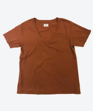 All Good V-Neck SS Tee - Terracotta