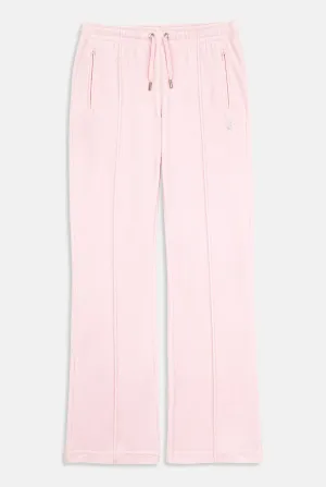 ALMOND BLOSSOM VELOUR DIAMANTÉ TRACKSUIT BOTTOM