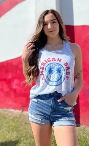 American Babe Smiley Tank Top