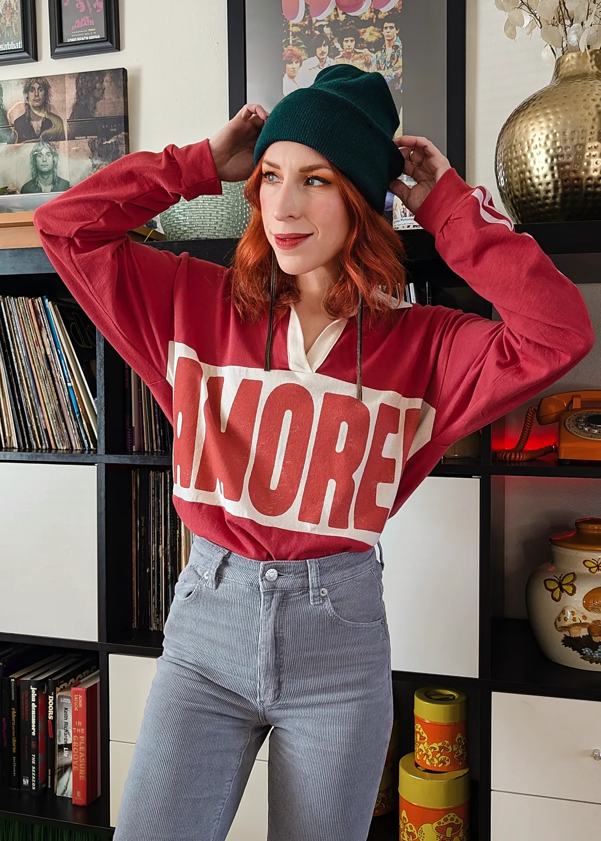 Amore! Rugby Long Sleeve Polo Tee