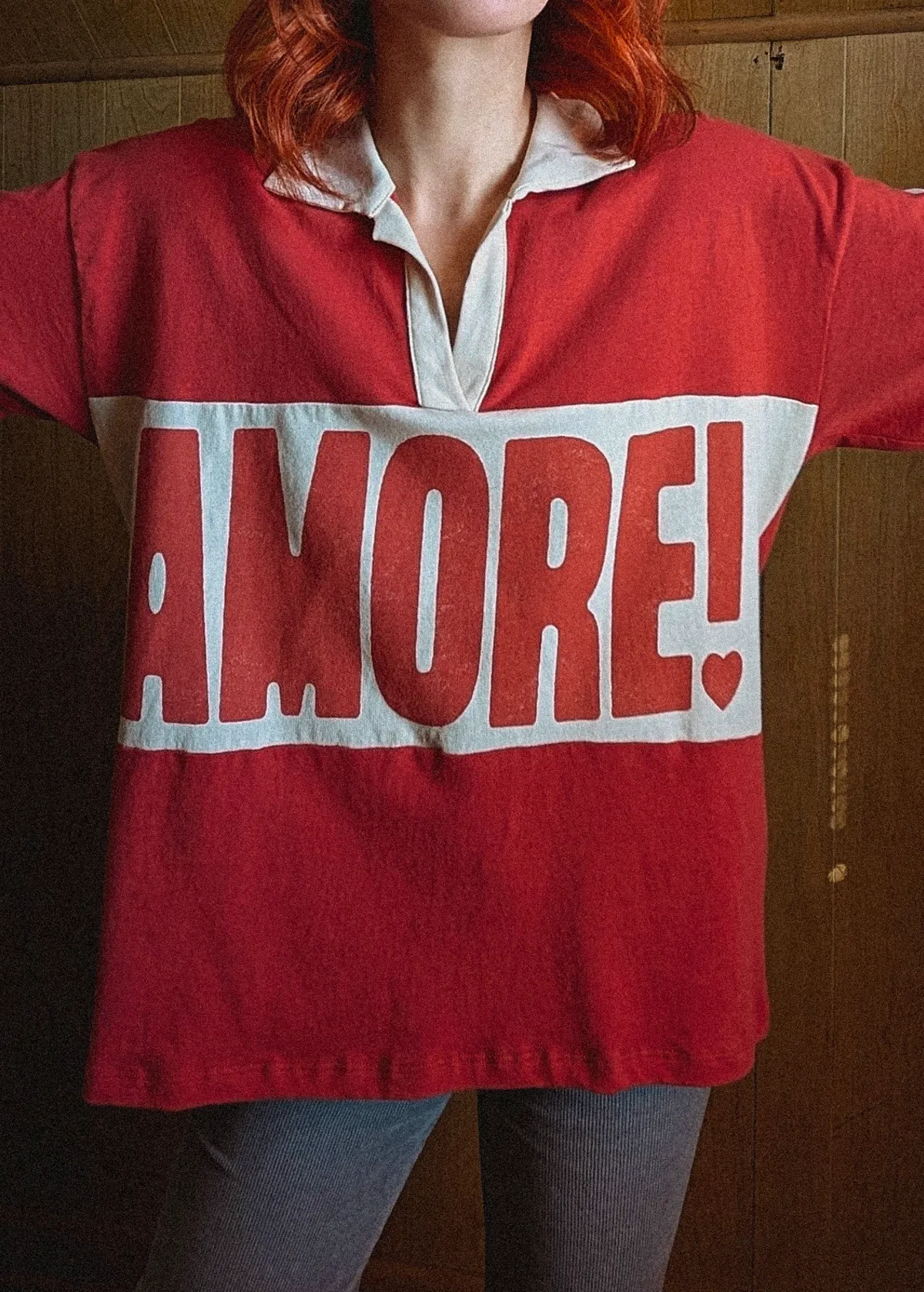 Amore! Rugby Long Sleeve Polo Tee
