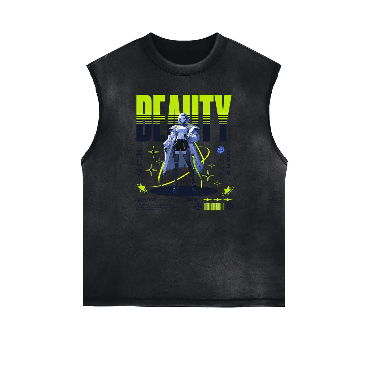 Anime Character Print Tank Top
