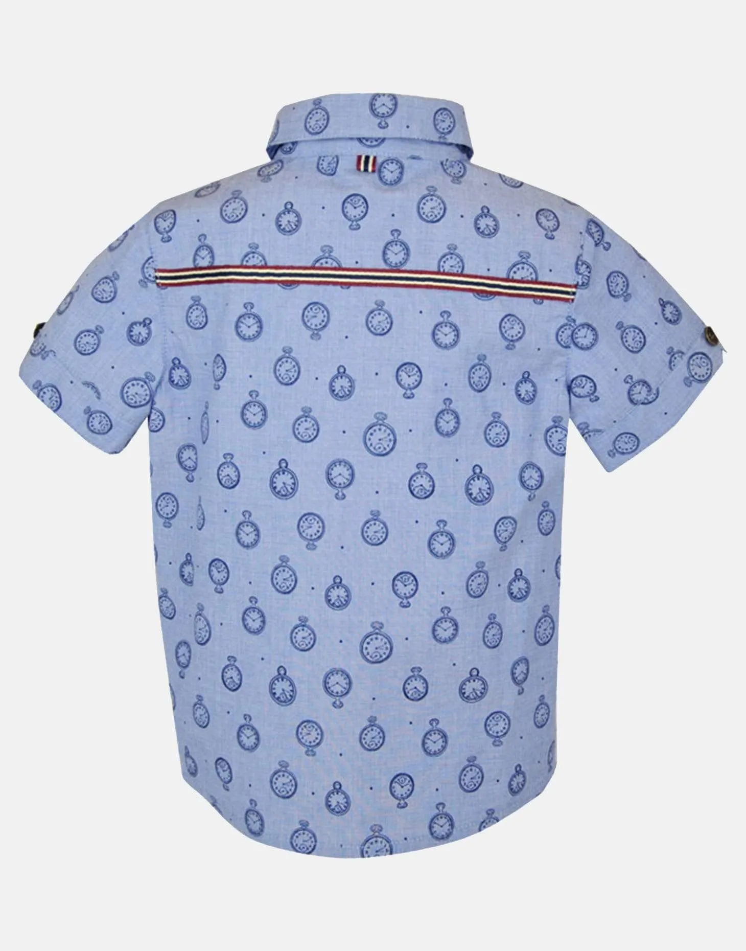 Arlo: Clock print short sleeve shirt