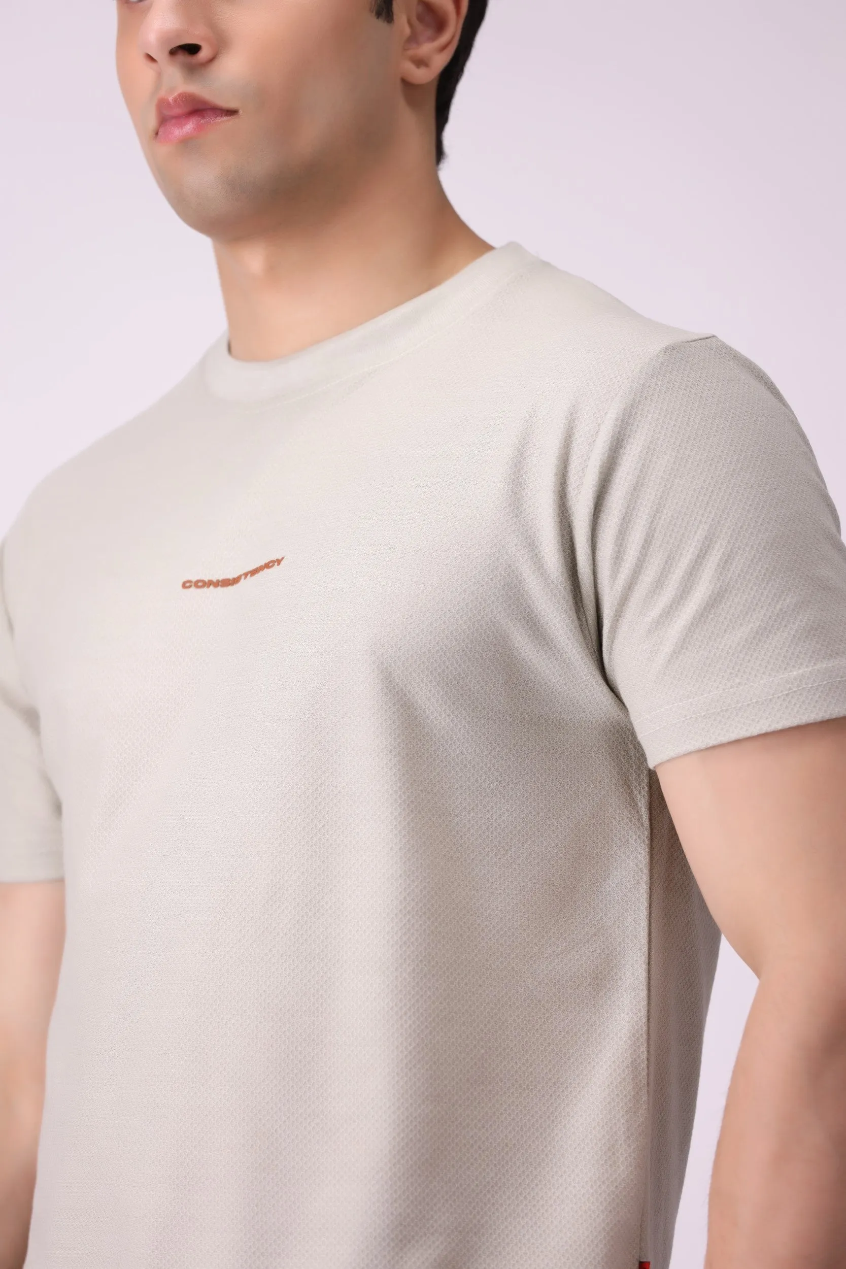 Ash-Grey Cotton Pop T-Shirt