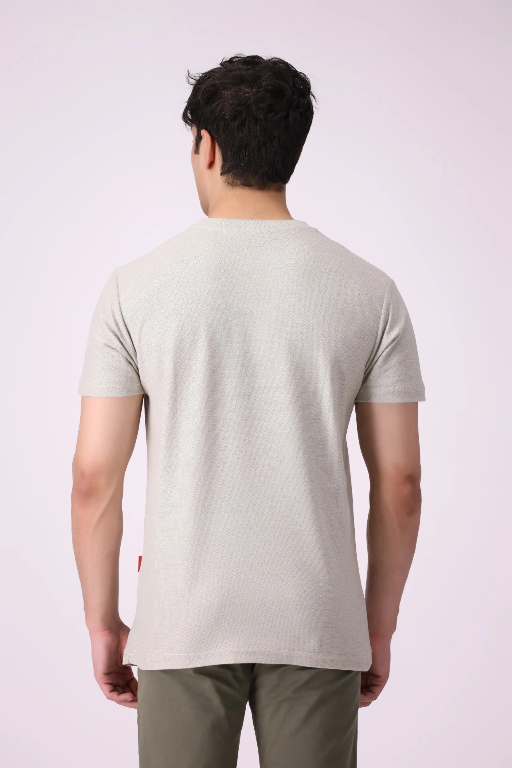 Ash-Grey Cotton Pop T-Shirt