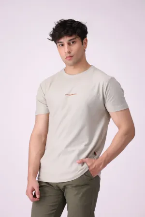 Ash-Grey Cotton Pop T-Shirt