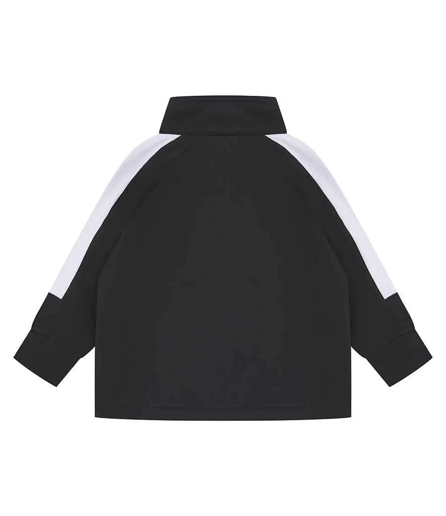 Baby/Toddler Poly Tracksuit - Black/White