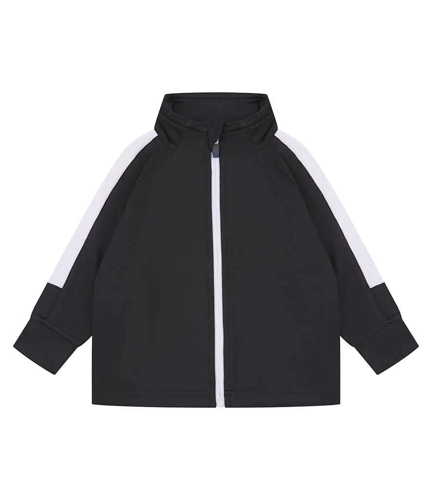 Baby/Toddler Poly Tracksuit - Black/White
