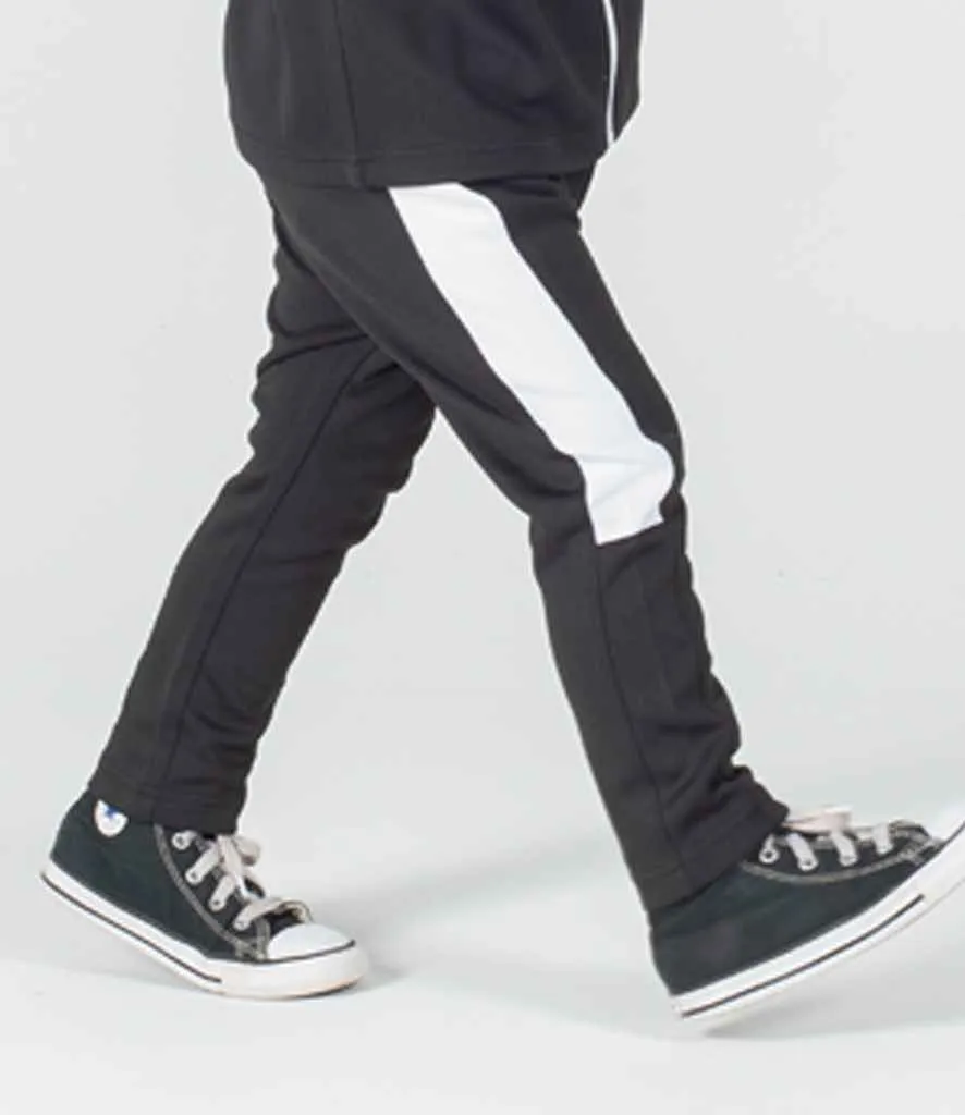 Baby/Toddler Poly Tracksuit - Black/White