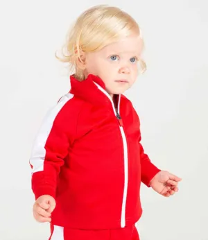 Baby/Toddler Poly Tracksuit - Red/White