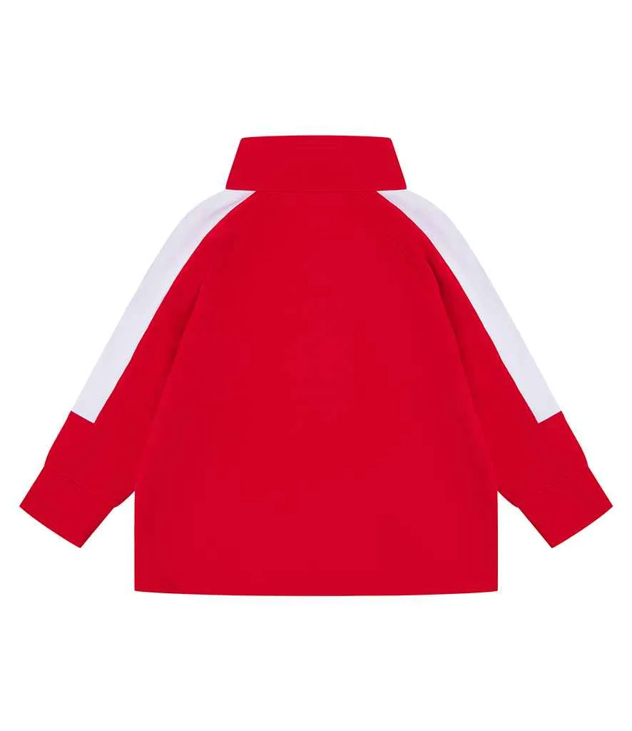 Baby/Toddler Poly Tracksuit - Red/White