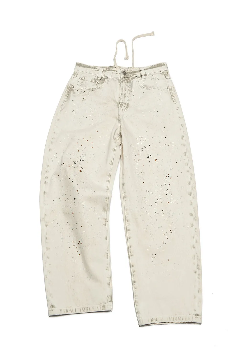Banana-leg silhouette loose jeans | 2 color