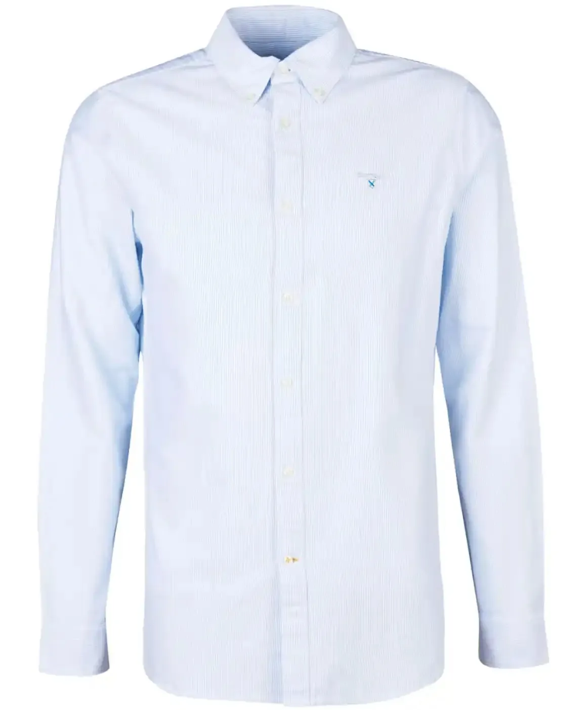Barbour Mens Stripe Oxtown Shirt Sky Blue