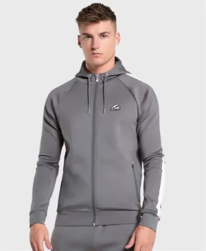 Bee Inspired Dalot Poly Full Zip Hoodie Grey