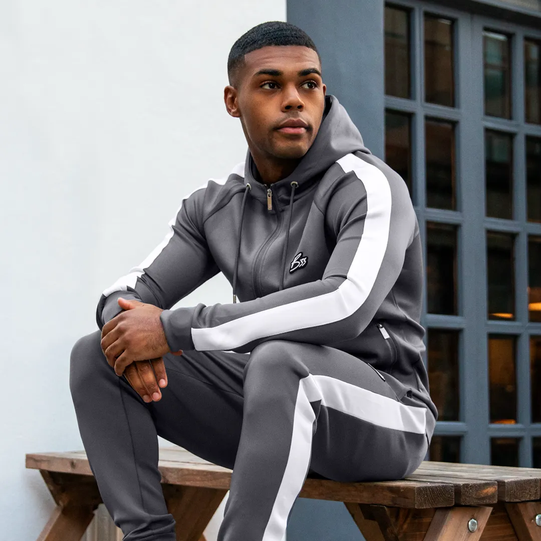 Bee Inspired Dalot Poly Joggers Grey