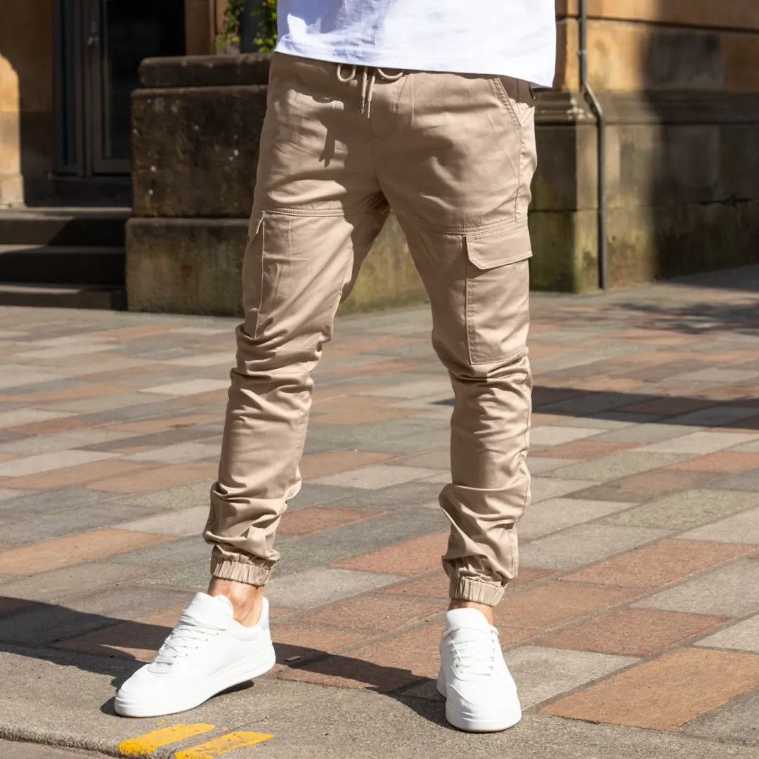 Bee Inspired Rivero Cargo Pants Sand