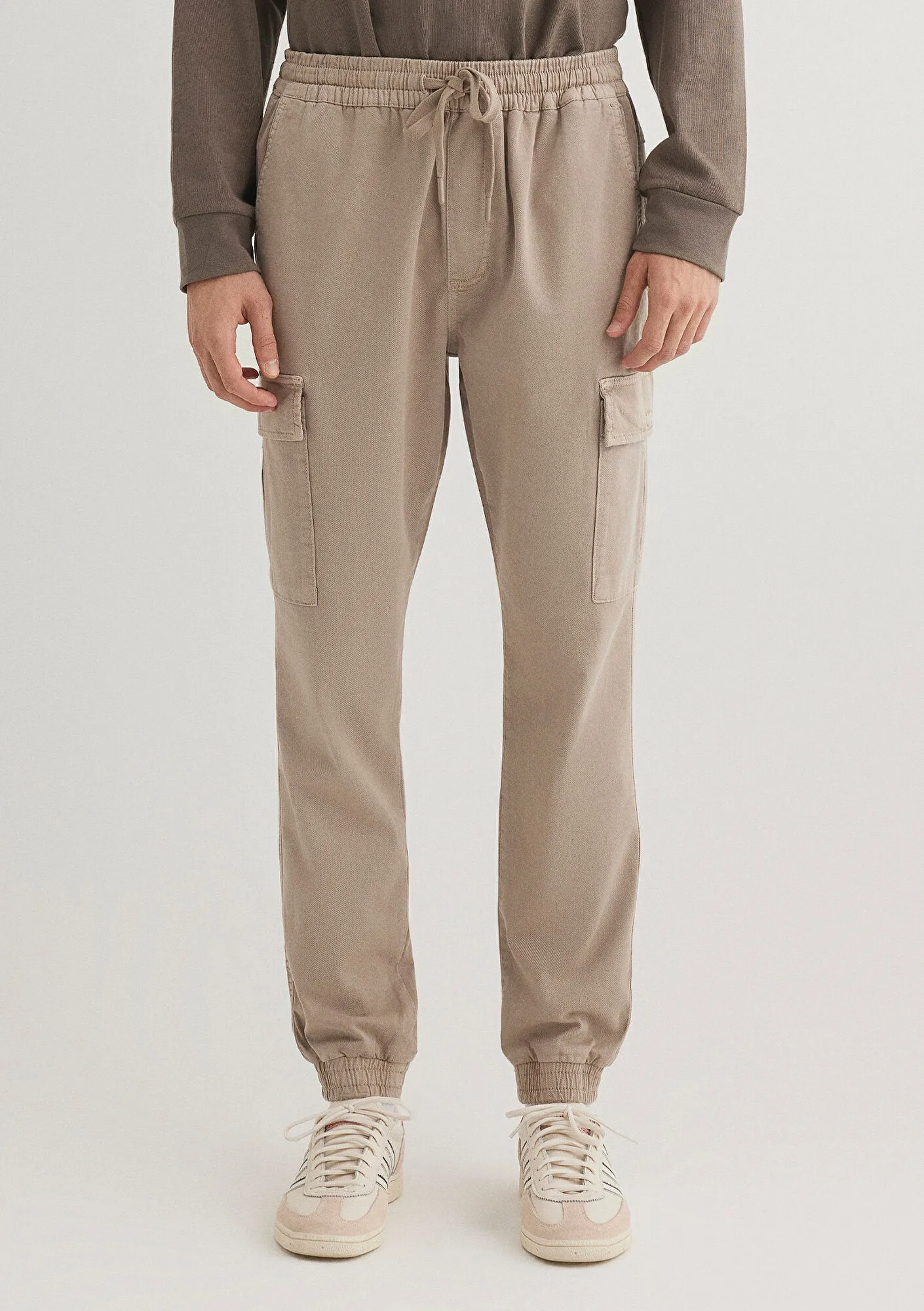Beige Cargo Pants
