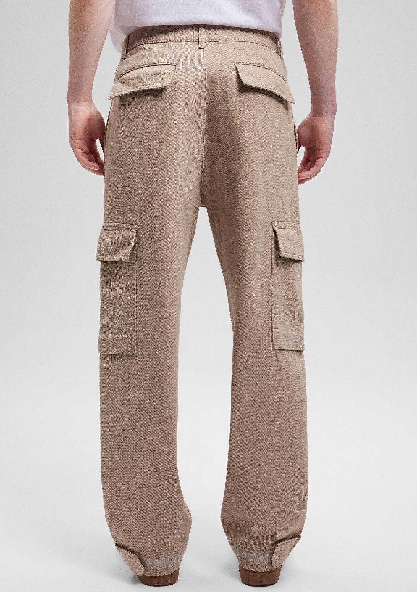Beige Cargo Pants