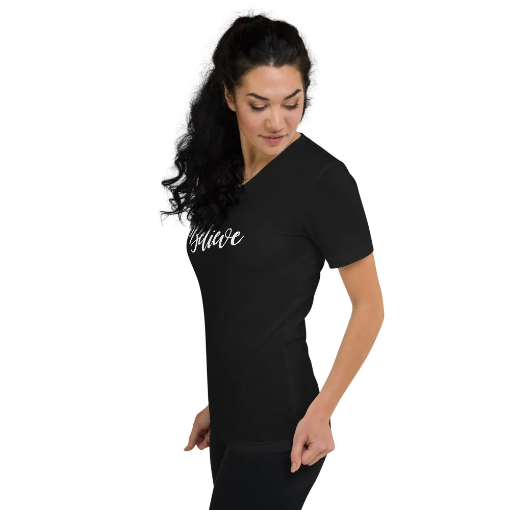 Believe V-Neck T-Shirt