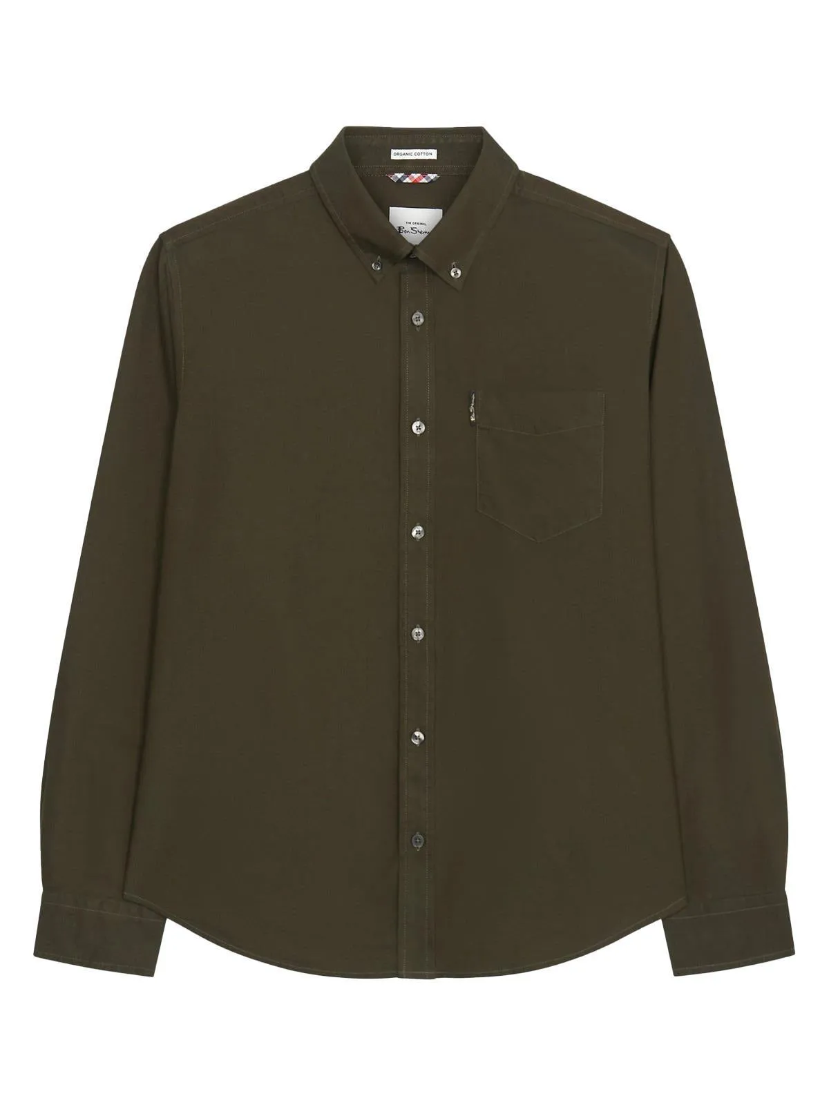 Ben Sherman Big Size Signatue Oxford Long Sleeve Shirt For Men in Camouflage, 2XL-5XL