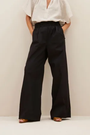 BENJI POPLIN PANTS - BLACK