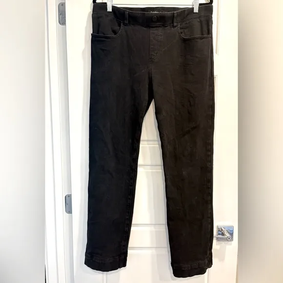 Betabrand Straigh Leg 4 Pocket Yoga Denim Pull On Pants Womens XL Slim Fall Jean
