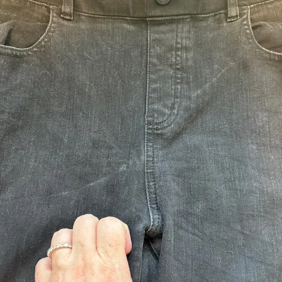 Betabrand Straigh Leg 4 Pocket Yoga Denim Pull On Pants Womens XL Slim Fall Jean