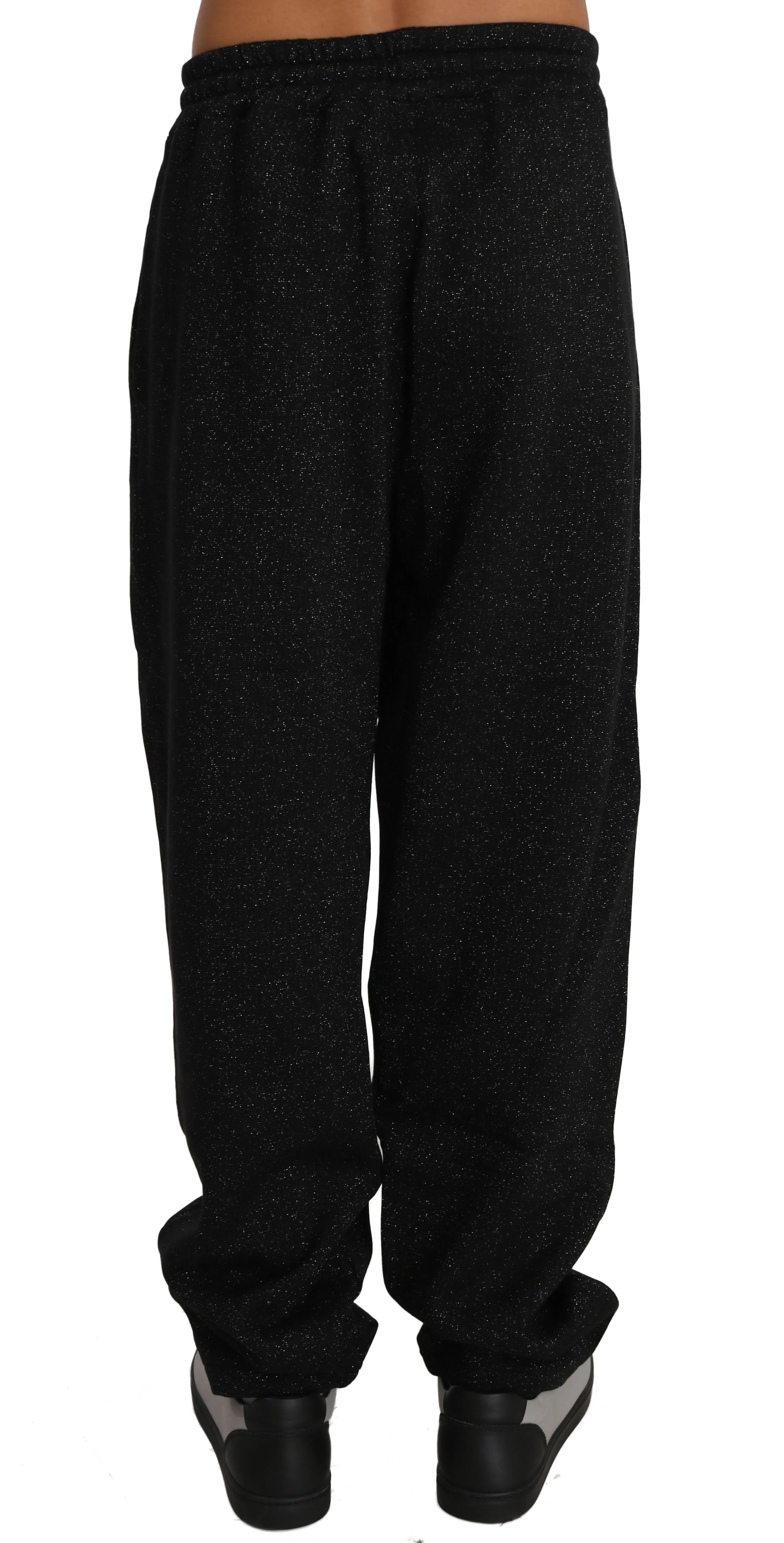 Black Cotton Sweater Pants  Tracksuit