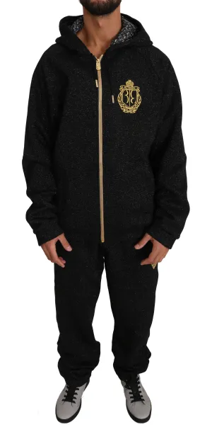 Black Cotton Sweater Pants  Tracksuit
