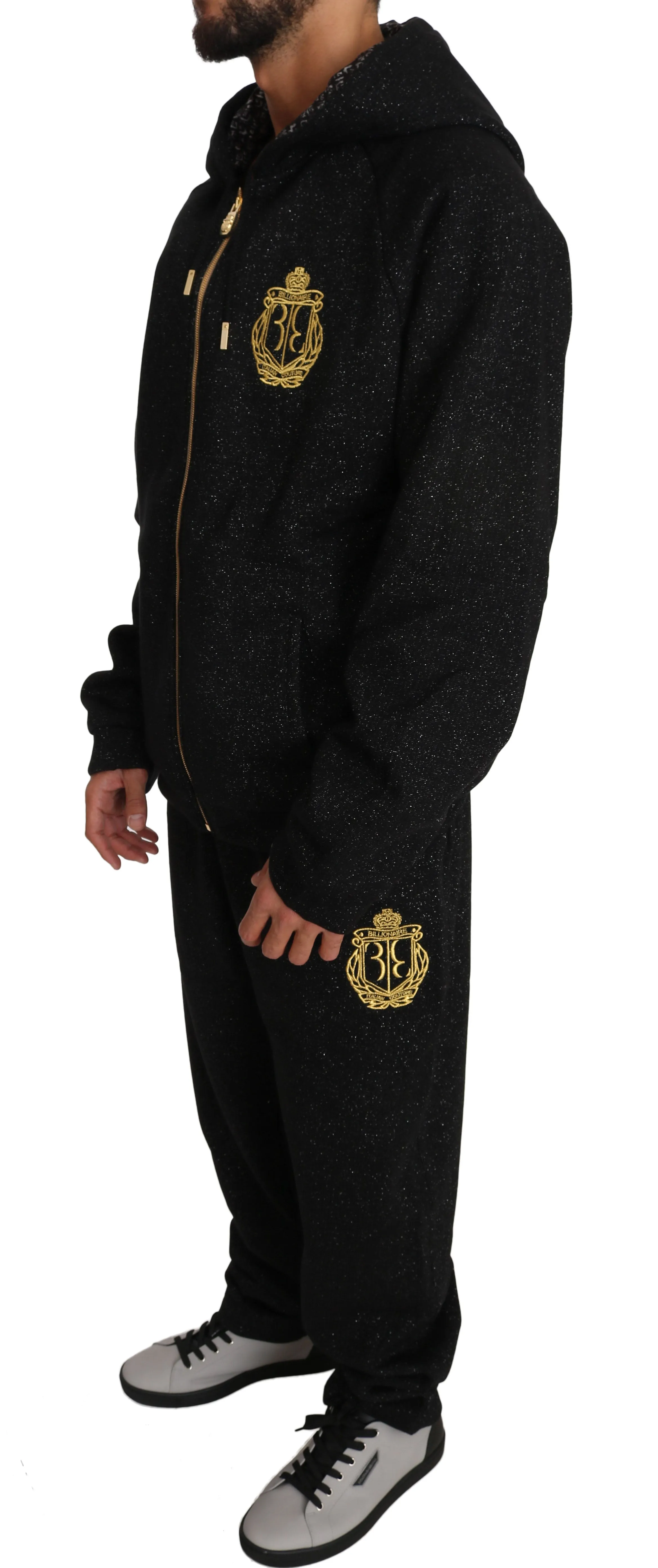 Black Cotton Sweater Pants  Tracksuit