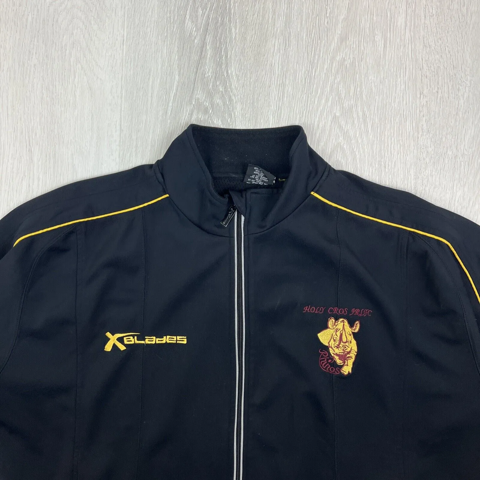 Blades Mens Holy Cross Rhinos Junior Rugby League Tracksuit Jacket Size 2 XL
