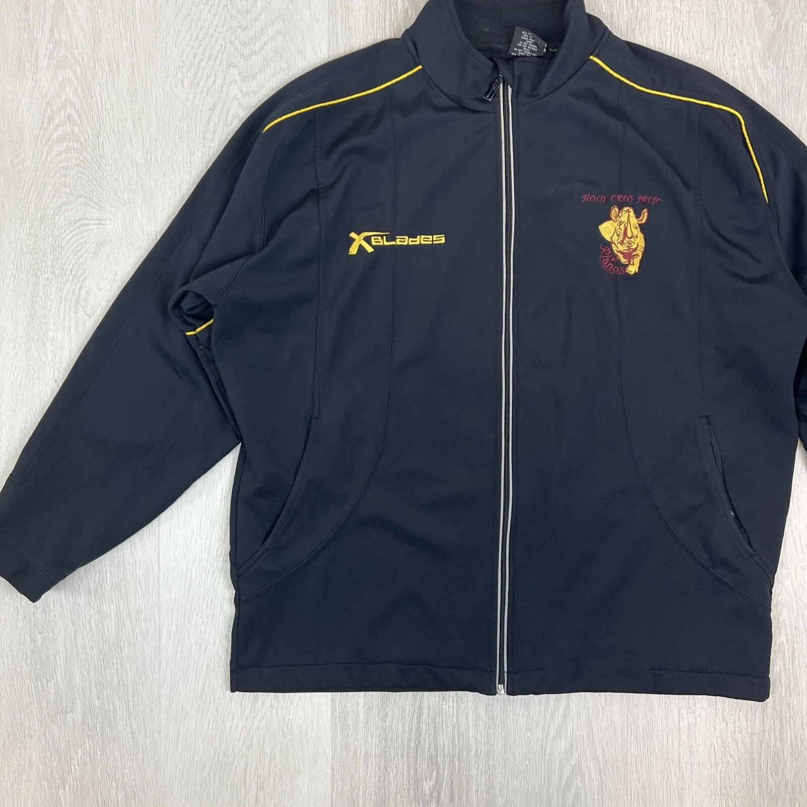 Blades Mens Holy Cross Rhinos Junior Rugby League Tracksuit Jacket Size 2 XL