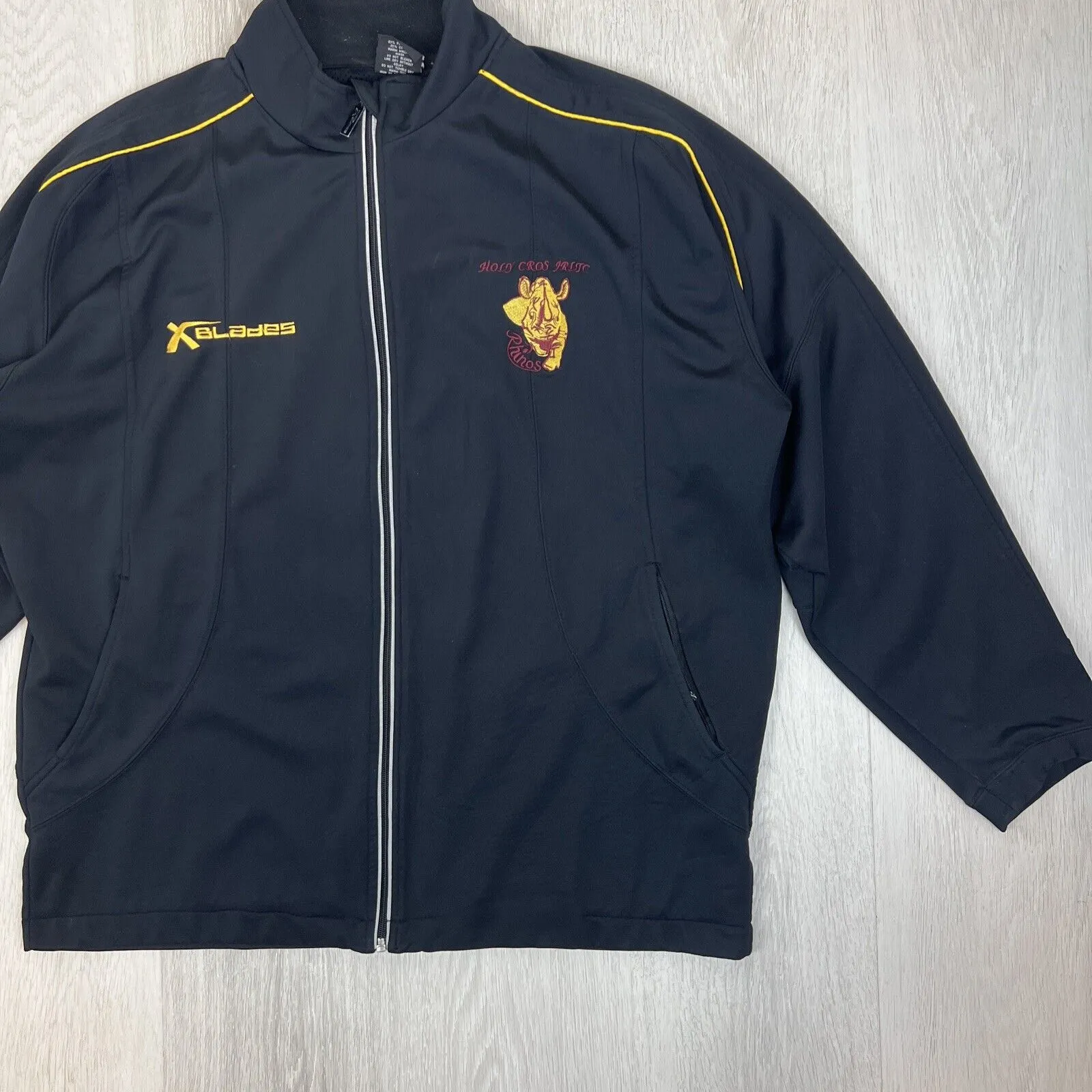 Blades Mens Holy Cross Rhinos Junior Rugby League Tracksuit Jacket Size 2 XL